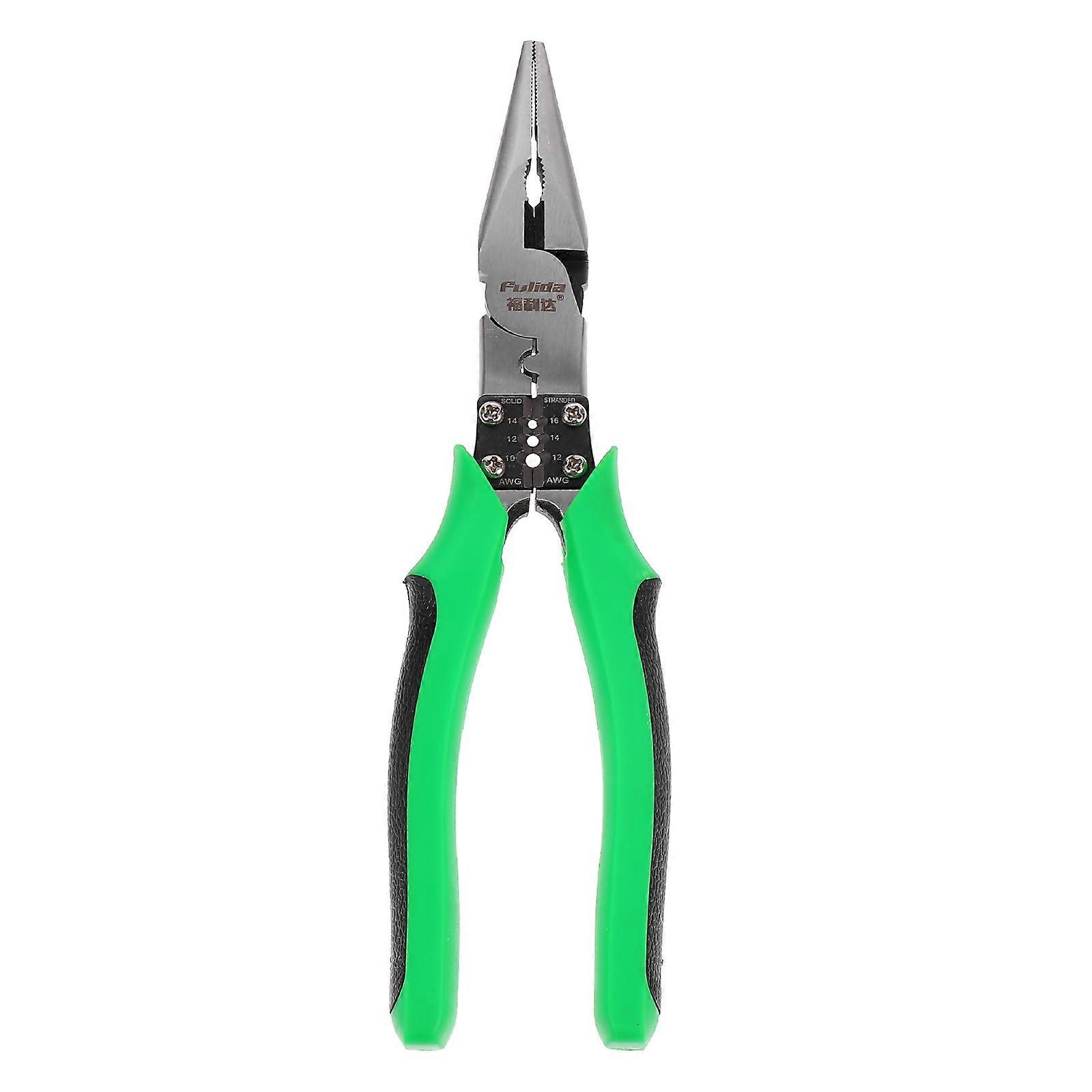 2Pcs Wire Stripping Plier Green Multi-Function Tool for Home Use