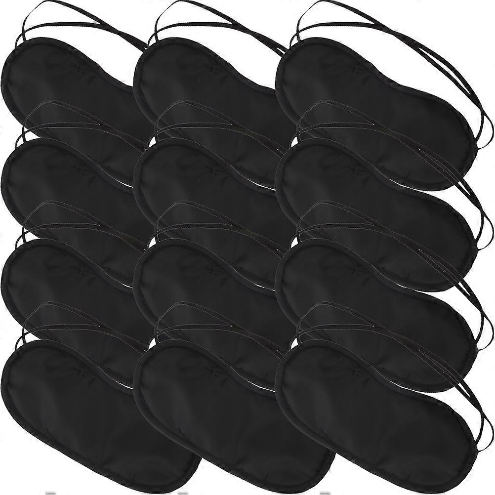 Disposable Eye Masks 48 Pcs Designed For Hotels Travel Trains Comfortable Sleep Eye Blindfolds Black Shape