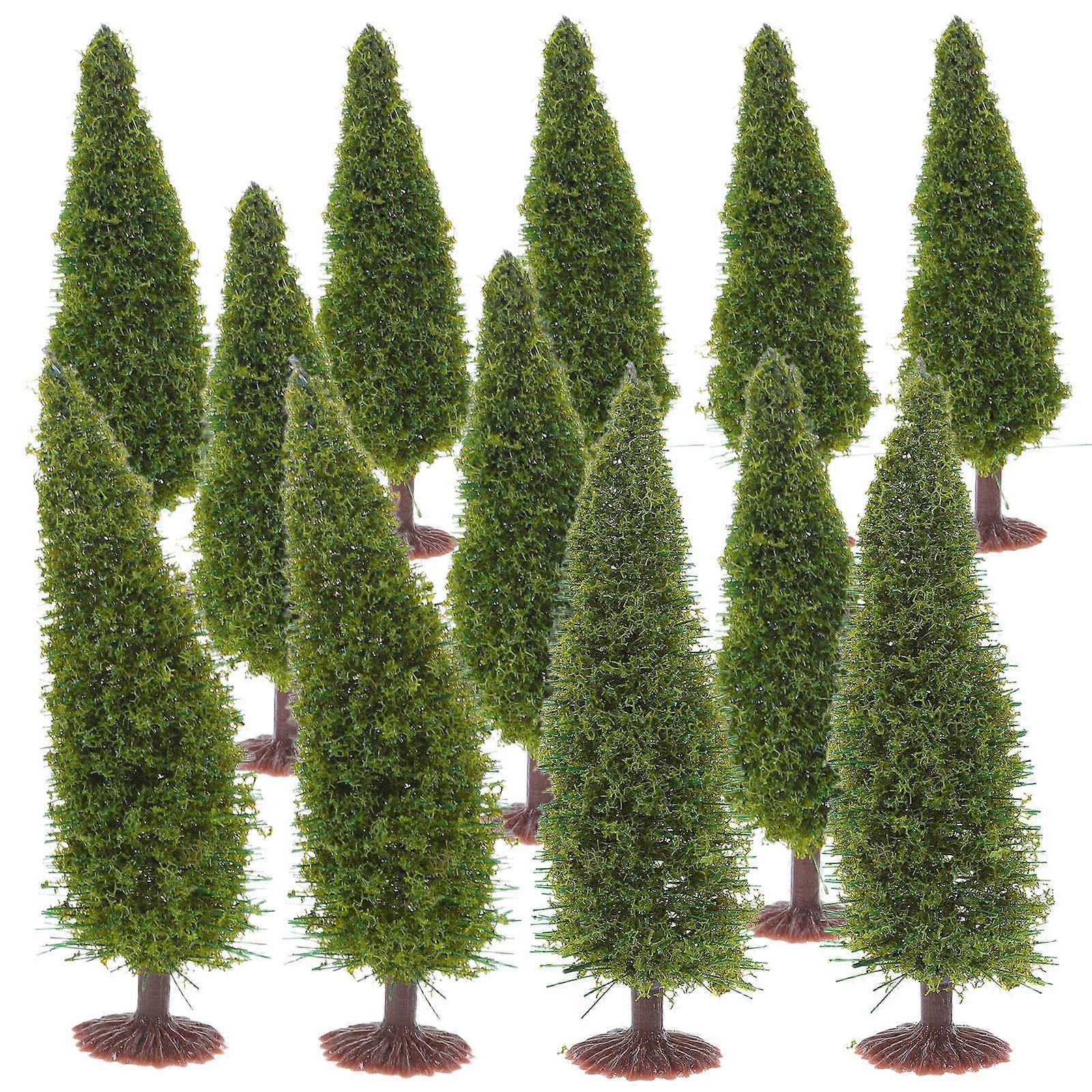 Miniature Street Models For Home Decoration 60Pcs Tree-shaped Ornaments Perfect For DIY Projects