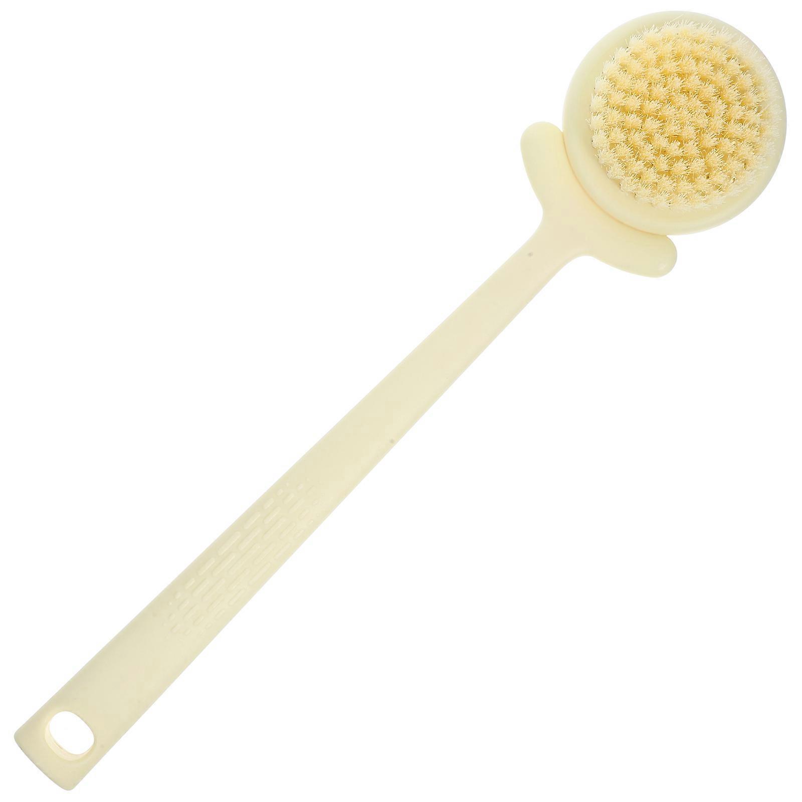 Ergonomic Plastic Back Brush 5Pcs Bath Scrub Tool For Body Cleaning During Showering Features Long Handle And Soft Bristles 13.8X3.1X7.9In