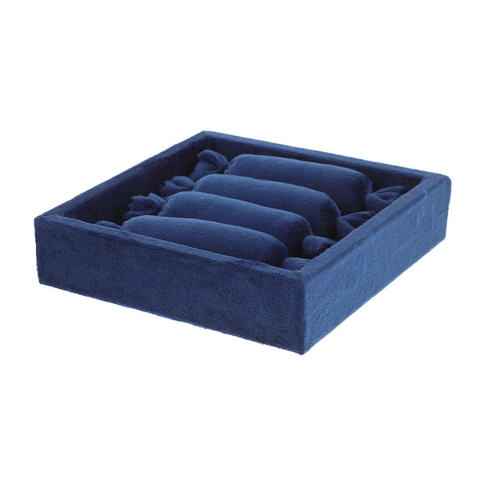 Stackable Ring Holder Velvet Jewelry Tray for 4Sets Storage Organizer