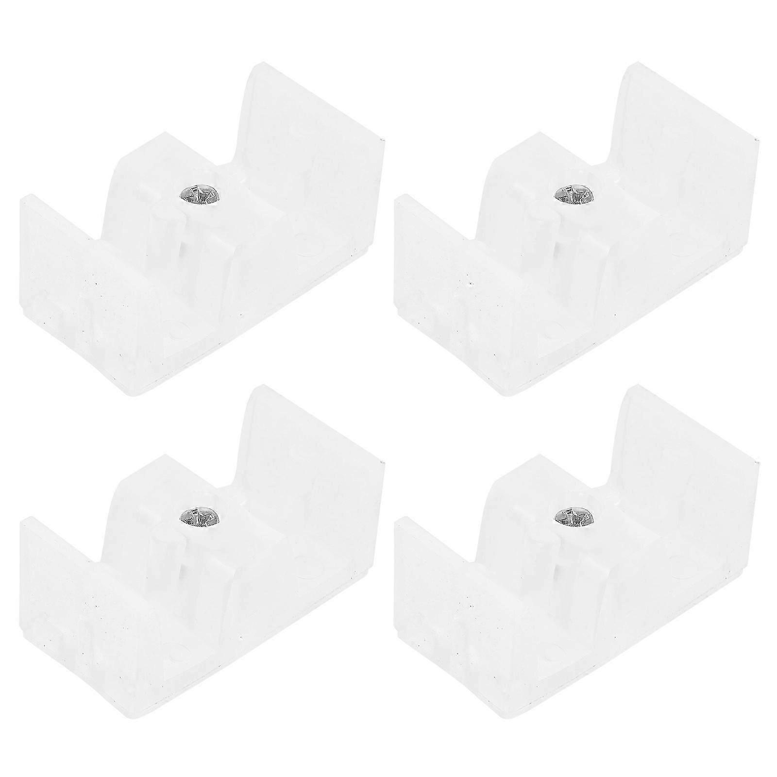 4Pcs Shower Door Bumpers and Guides Bottom Block Set