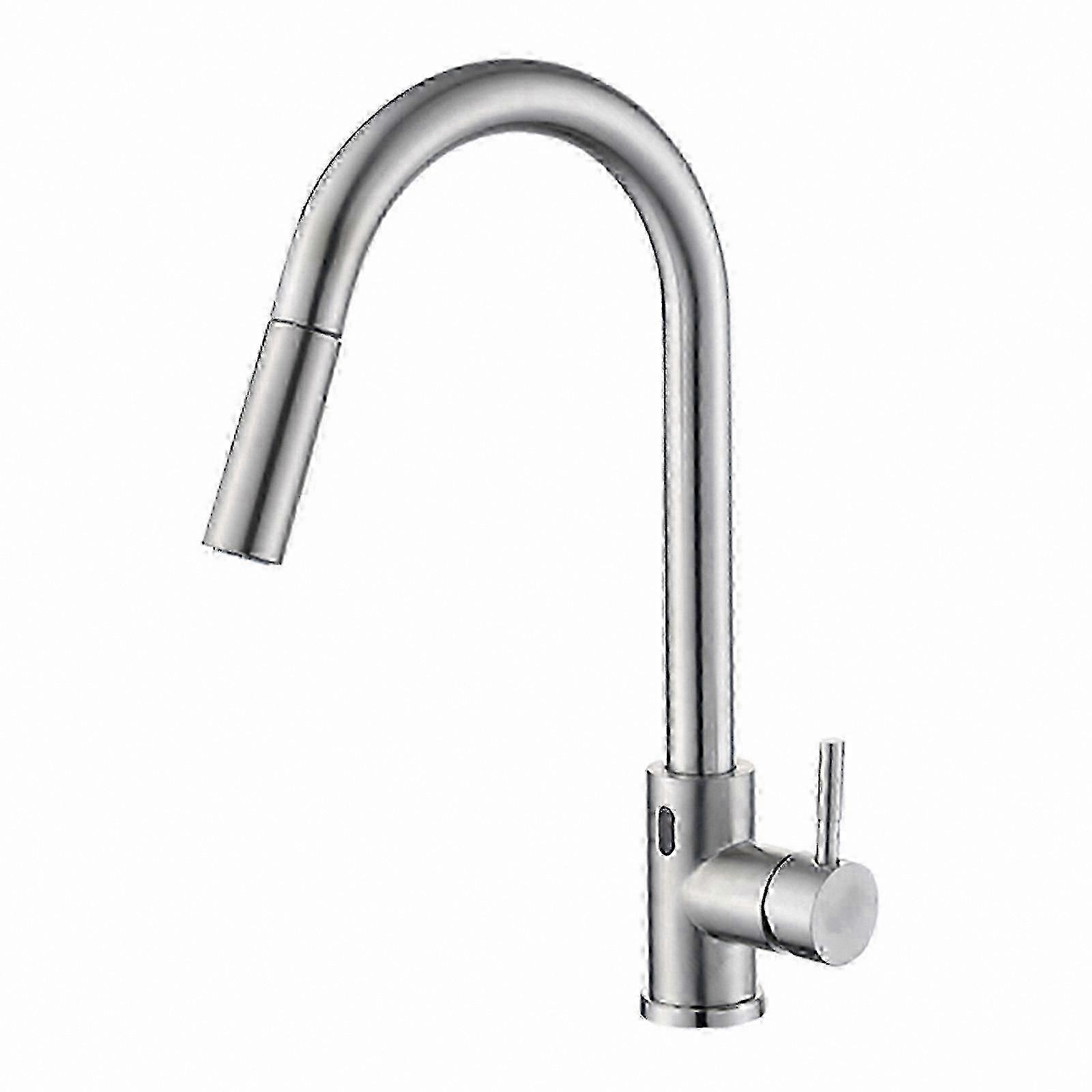Smart Touchless Kitchen Faucet with 360° Swivel Spout and Pull-Out Sprayer for Home Sinks