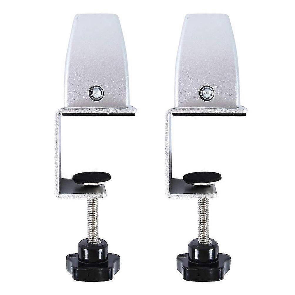 2 Pcs Office Desk Divider Clamp Privacy Screen Clip Holder Bracket Screen Baffle Clamp Partition Fo