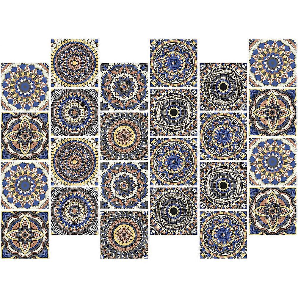 Peel And Stick Tile Decals 72 Pcs Waterproof Decorative Assorted Decor Easy To Use
