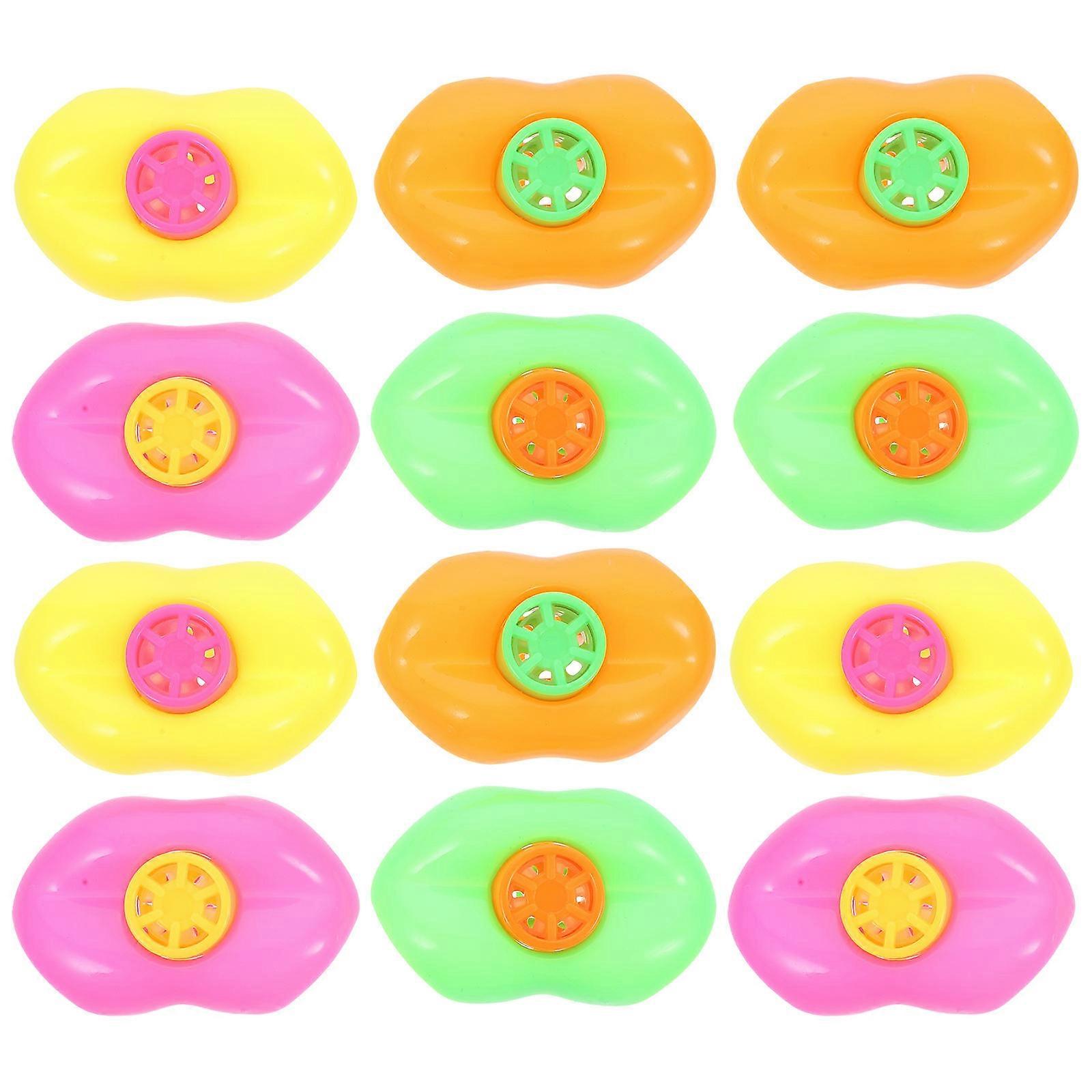 Plastic Lip Whistles for Kids Playing with 45Pcs Colorful Party Noisemakers