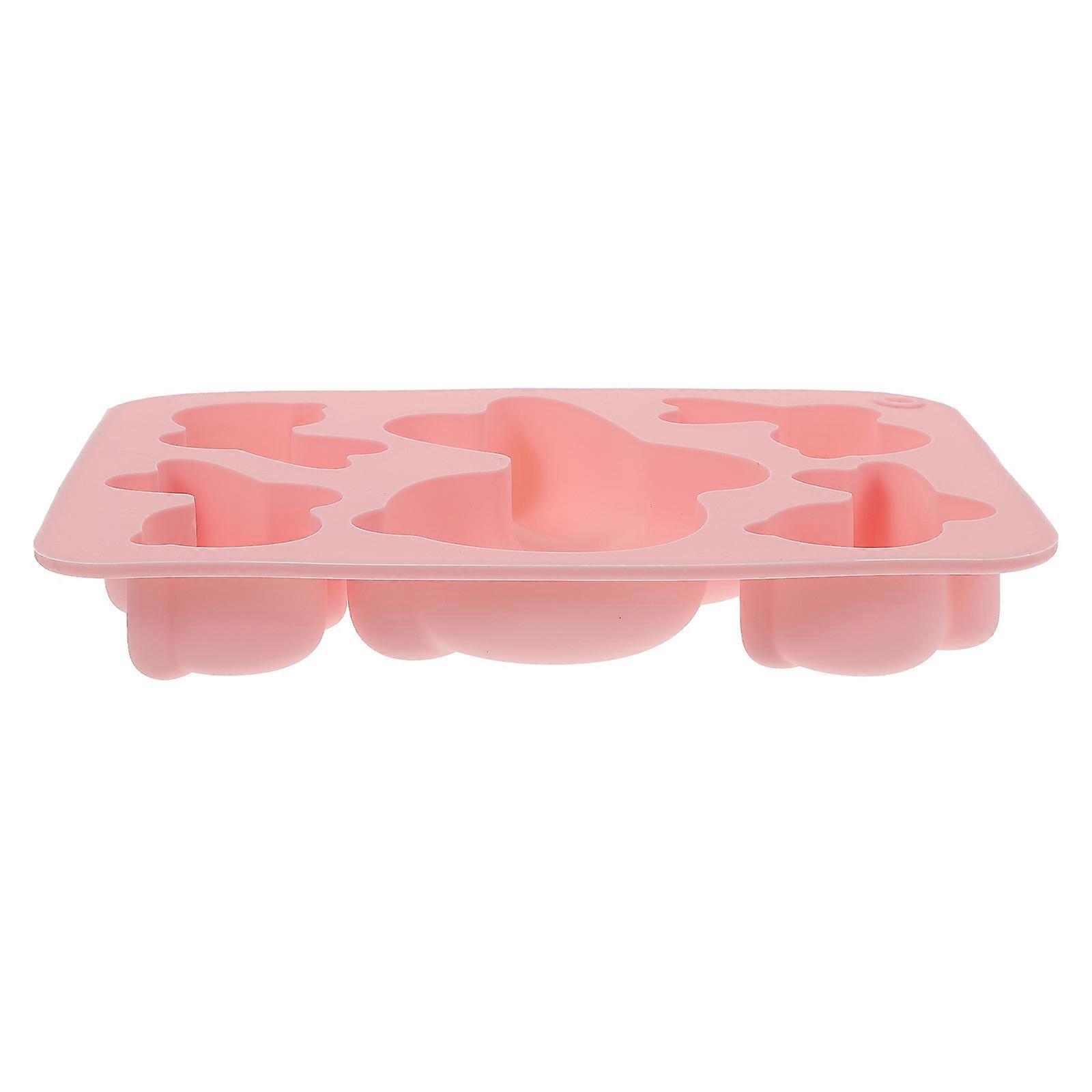 Silikon-Backform in Hasenform, 2 Stück, rosa, DIY-Form