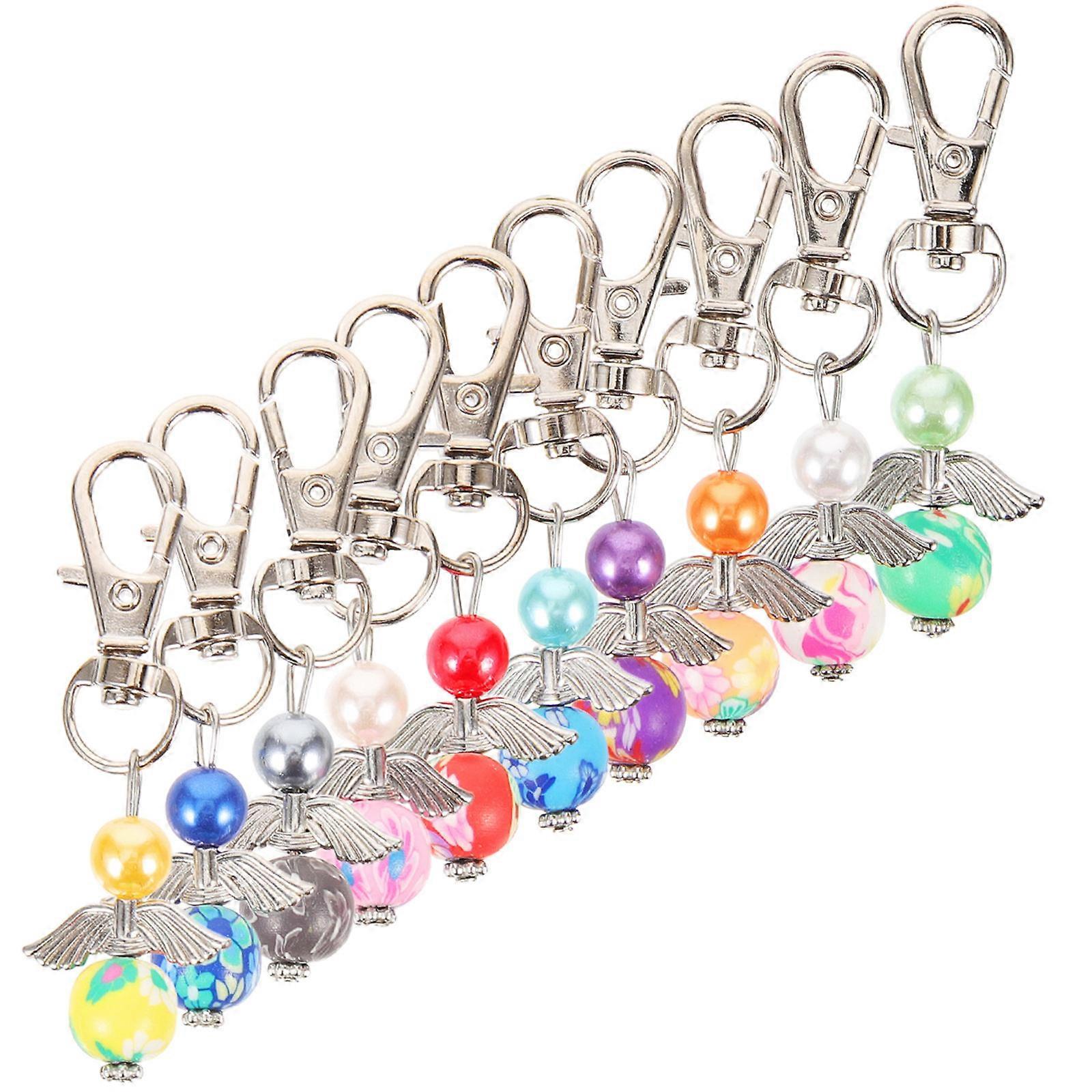 Key Chain Wing Charm Key Ring Holder Elegant Blessing For Guests 30Pcs
