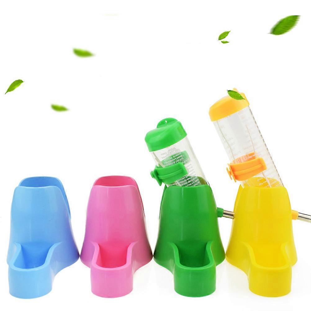 Hamster Feeder 125ml Water Bottle Holder for Pet Use with Base Hut