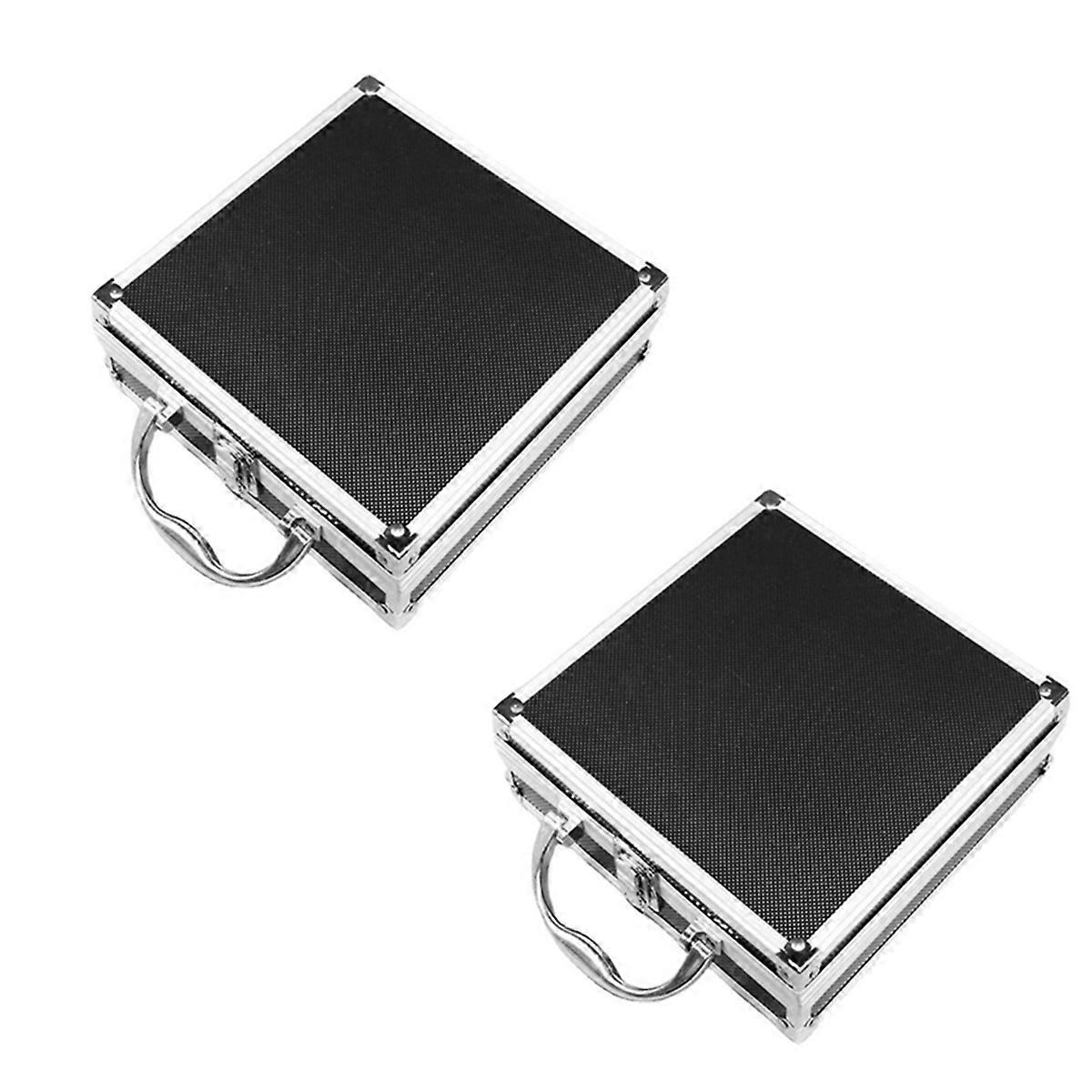 Aluminum Alloy Toolbox Storage Box Practical Aluminum Suitcase Small