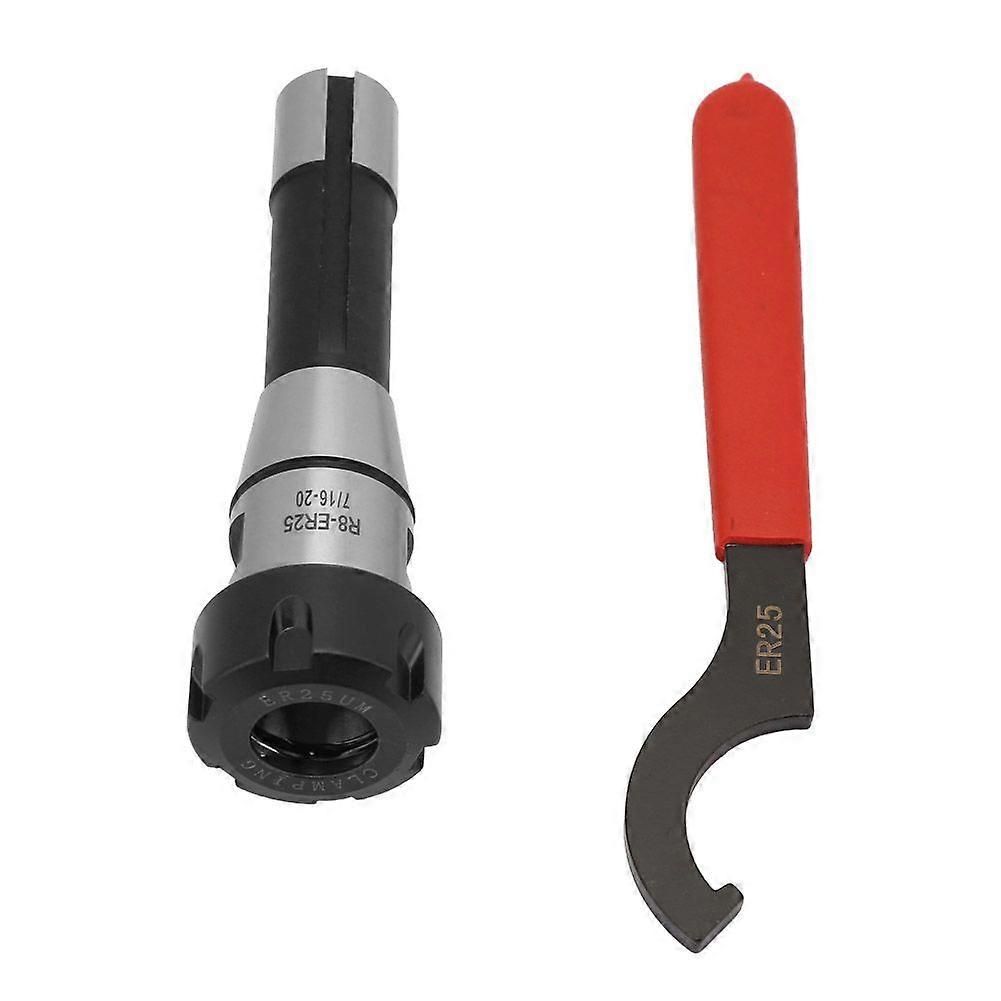 Precision R8-ER25 Spring Collet Chuck Holder   ER25 Hook Spanner Wrench