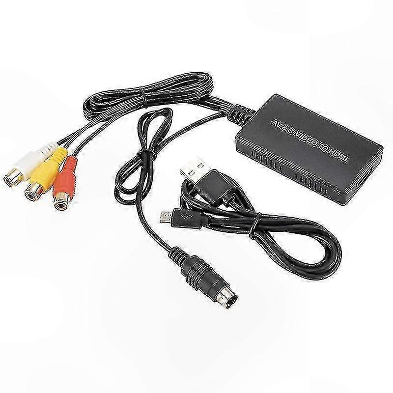 S-Video to HDMI Adapter with RCA Support for 1080p Video Conversion