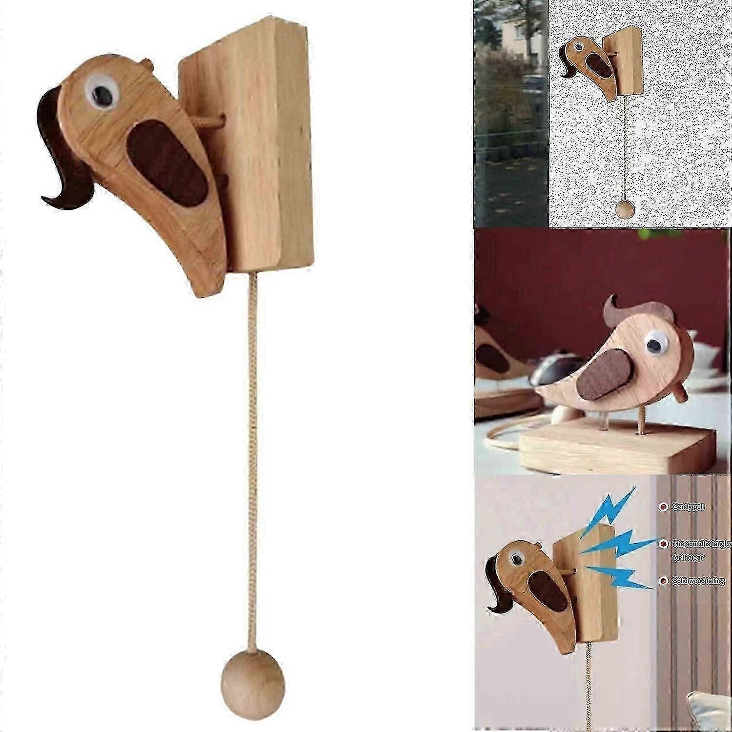 נקר דפק דלת נקר נקר עץ דלתות דפיקה לקישוט הבית S2024123010656