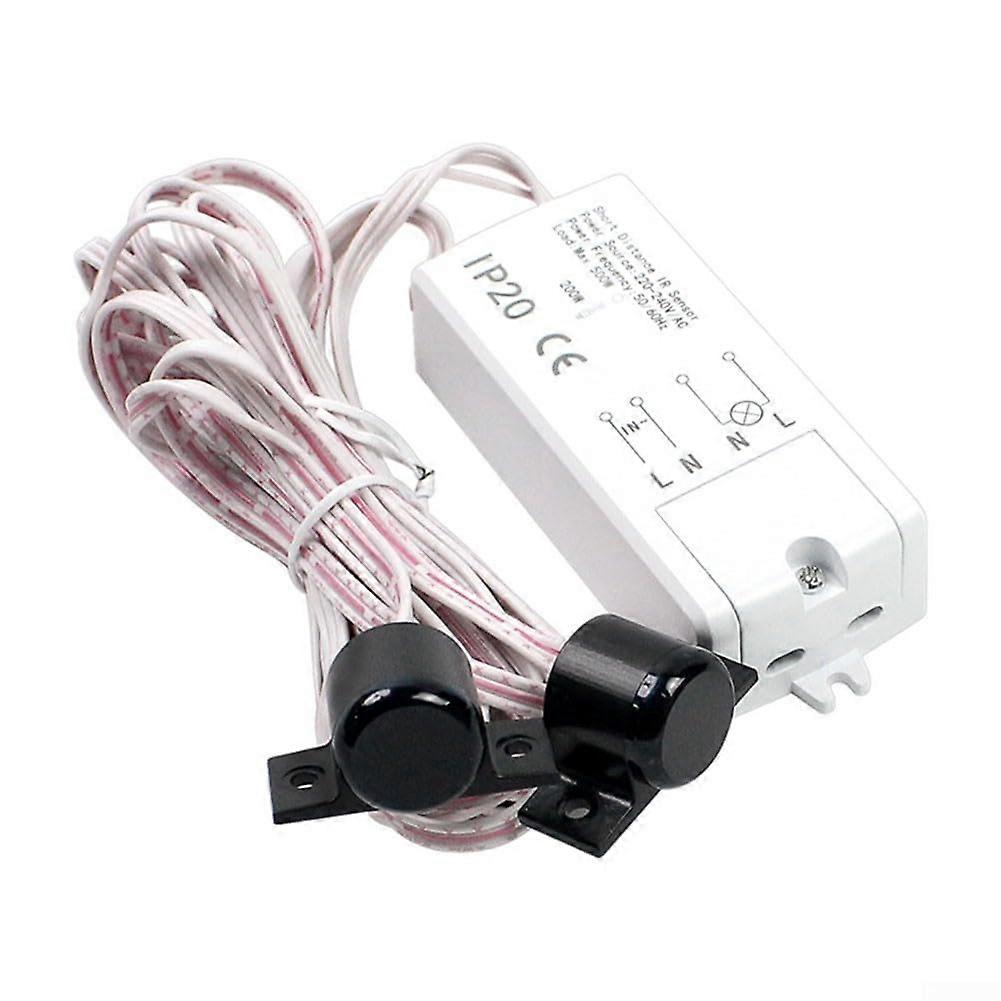 Dual Touch Proximity Switch Hand Sweep Sensor, 5cm Range, 500W Load, Cabinet Door Control, 14mm Pitch