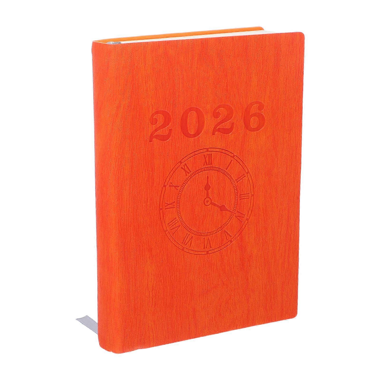 2026 Academic Planner Organizer Notebook for Work Checklist with Orange Cover