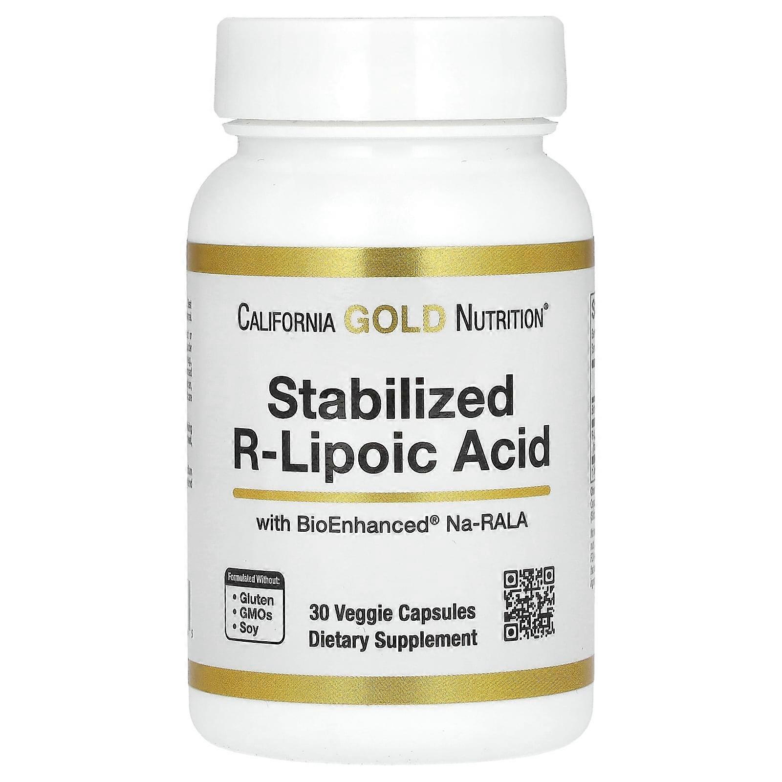 Stabilized R-Lipoic Acid, 30 Veggie Capsules