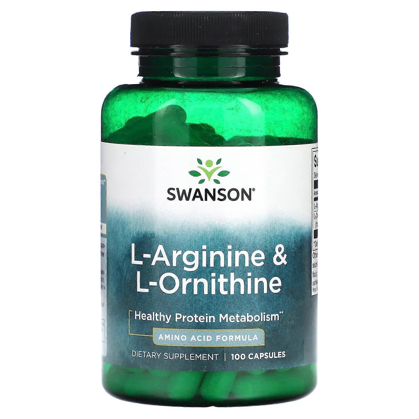 L-Arginine & L-Ornithine, 100 Capsules
