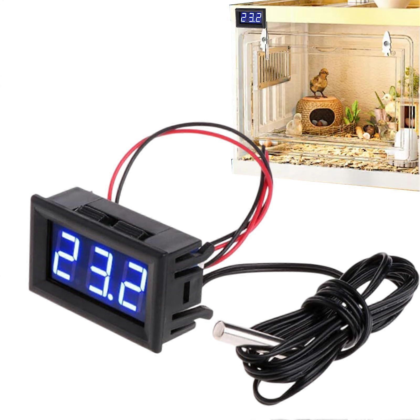 Aquarium Temperature Gauge Digital For Fish Tank And Terrarium Reptile Enclosure