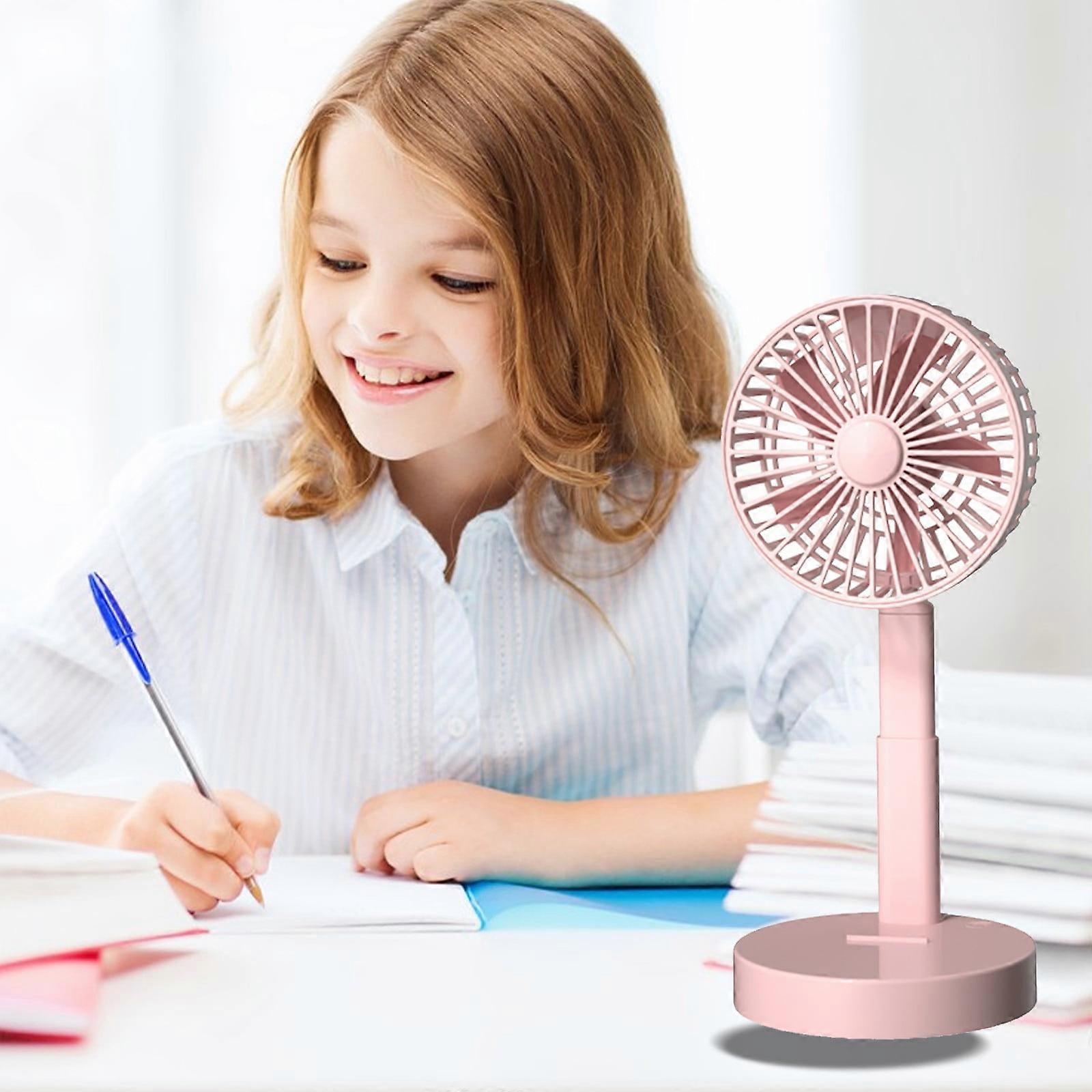 Bocqde Handheld Fan Rechargeable, Portable Foldable Fan with Telescopic Design, Soft Wind for Dorm & Desk Use