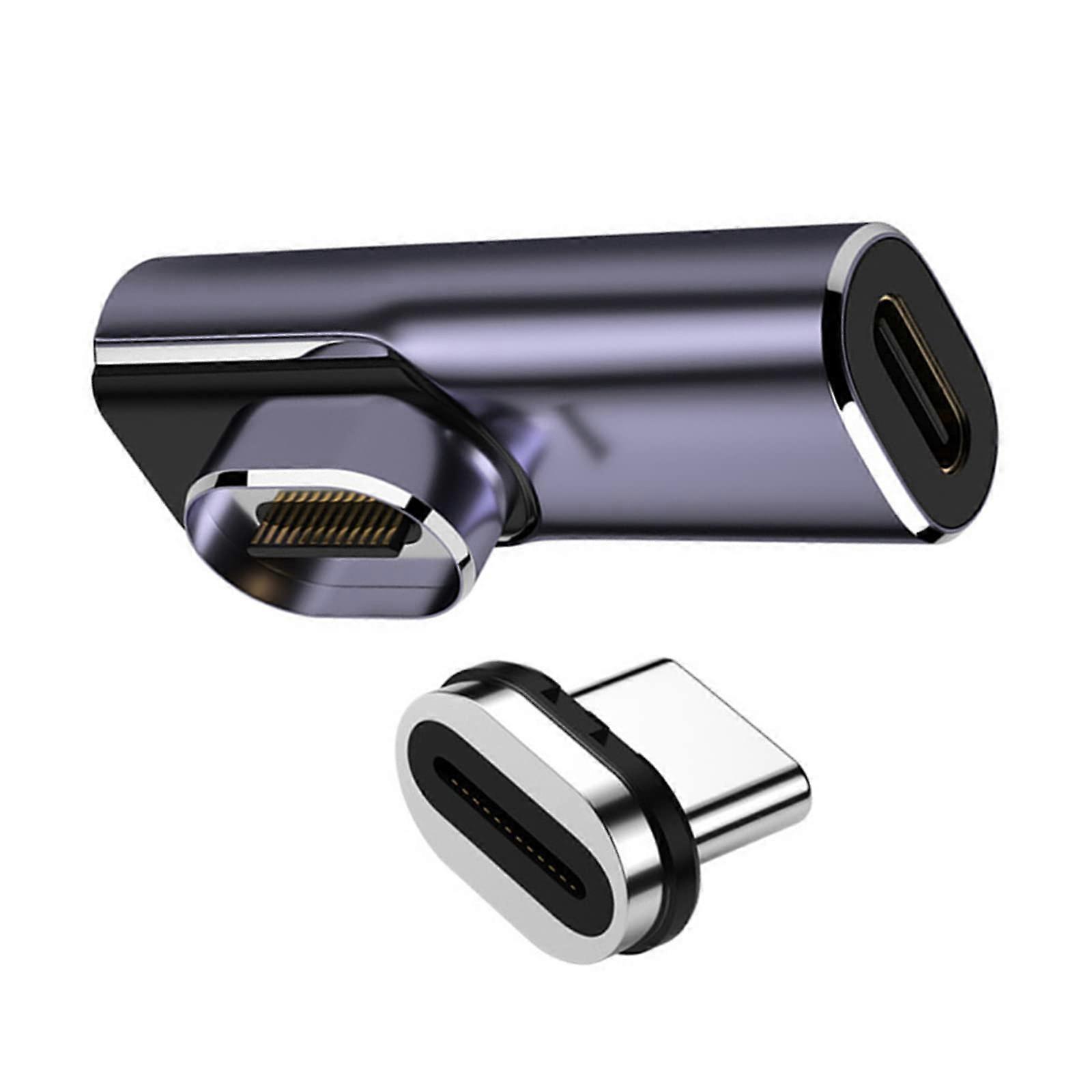 100W Charging Adapter Magnetic USB TypeC QC4.0 Elbow Converter For Data Transfer USBC Fast Charging