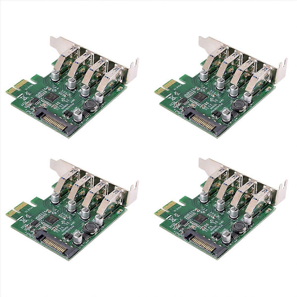 Low Profile 4 Ports PCI-E to USB 3.0 HUB PCI Express Expansion Card