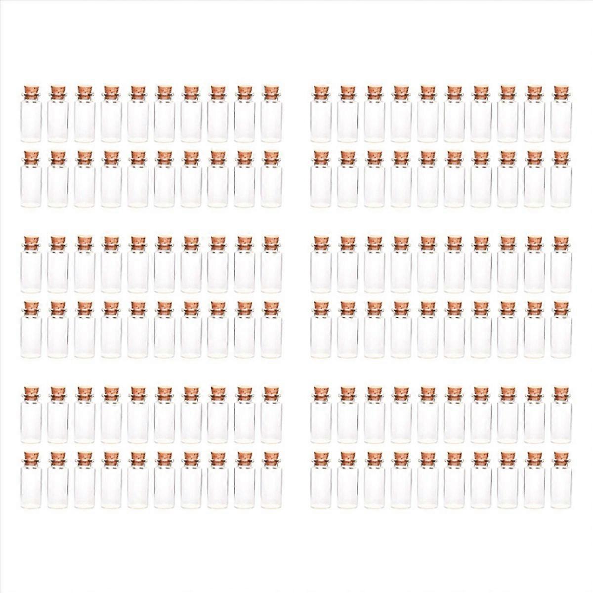 20 Pcs Vials Bottles Mini Glass Bottle with Cork Stopper Wish Bottles