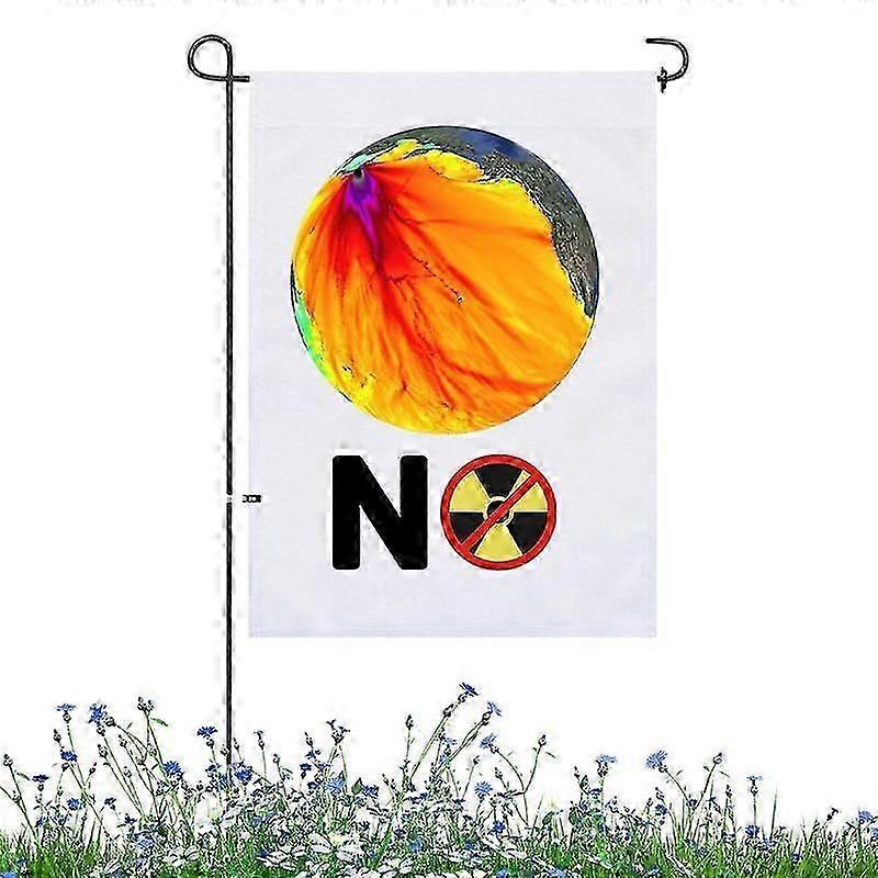 Nuclear Banner 1.48 X 0.98ft Yard Flags For Outside Fallout Decor For Marching And Publicizing Resisting The Emission Of Nuclear