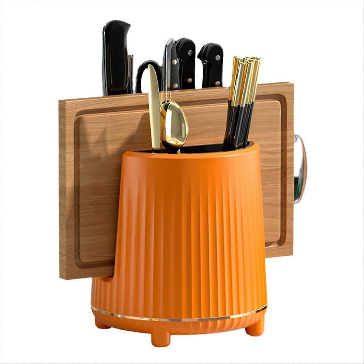 Rotating Knife Rack, Chopsticks, Fork Storage Rack Storage Box, A