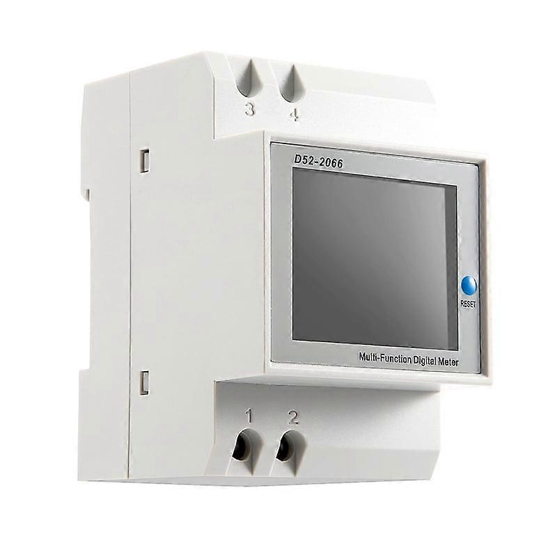 Din Rail AC Monitor 6IN1 40-300V 100A Voltage Current Power Factor Active KWH Electric Energy Frequency Meter VOLT AMP