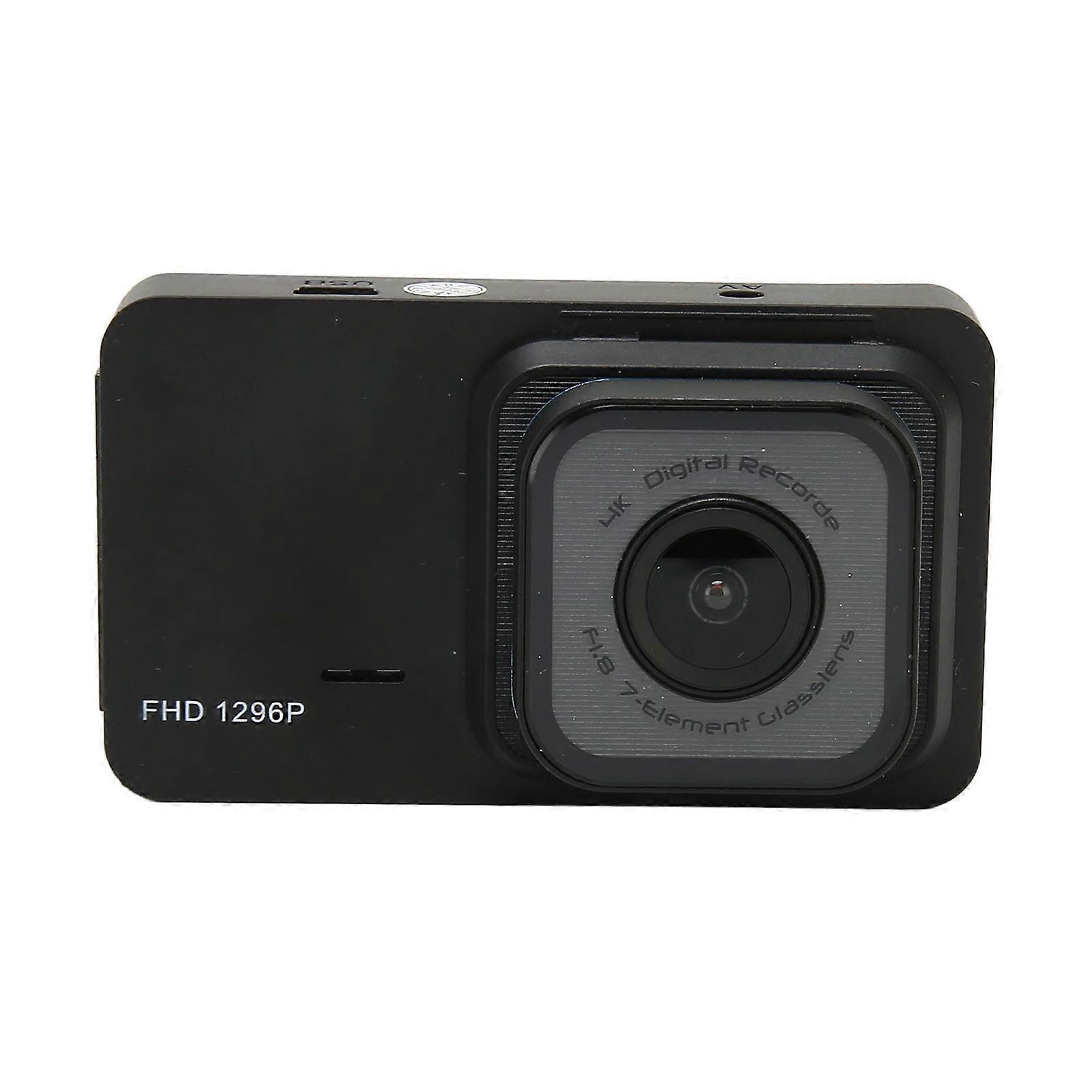 Front Rear Dash Camera 3.0in Display 1296P HD WIFI Remote Control 170 Degrees Wide Angle Driving Recorder for Accident 