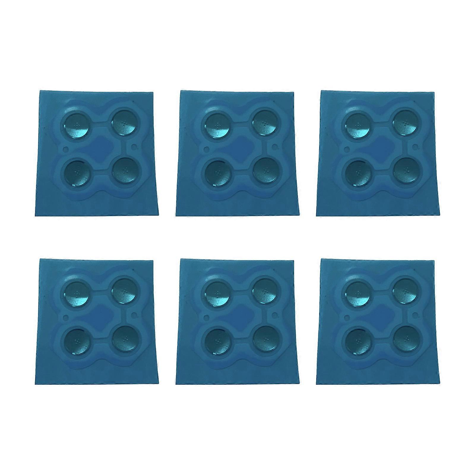 6Pcs Replacement D Pad Buttons Conductive Film Game Accessory for NS Controllers ABXY Conductive Film Multicolor