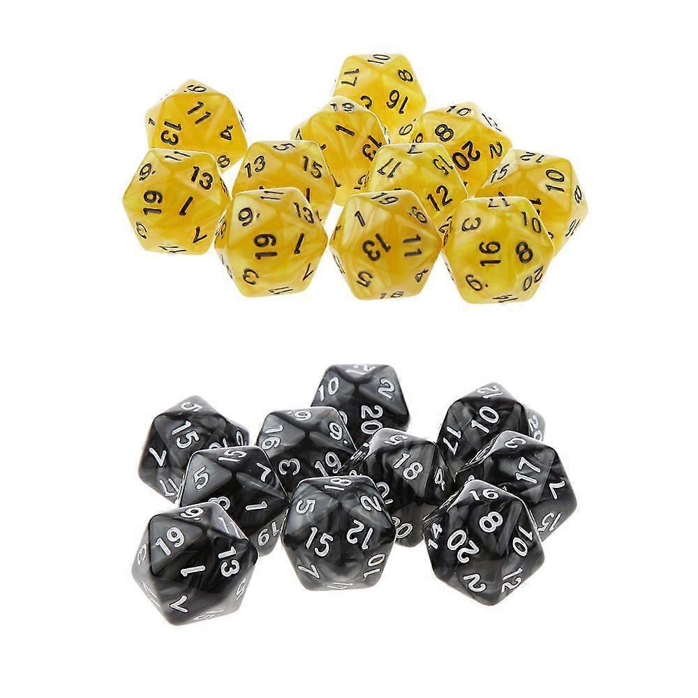 20pcs Twenty Sided Dice Dice D20 Playing D U0026 D Rpg Board Games Dice Dice Toy
