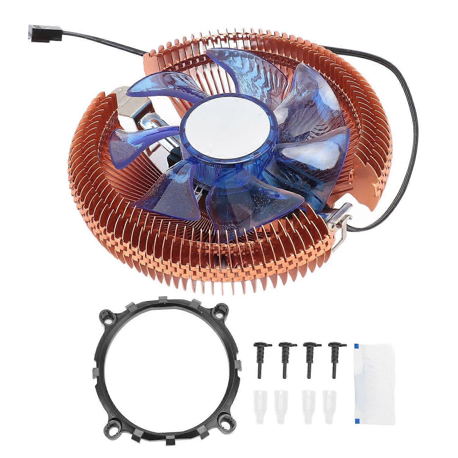 CPU Radiator Fan Aluminum CPU Cooler with Dynamic Lighting for Intel LGA 775 1155 1156 1200 DC12V
