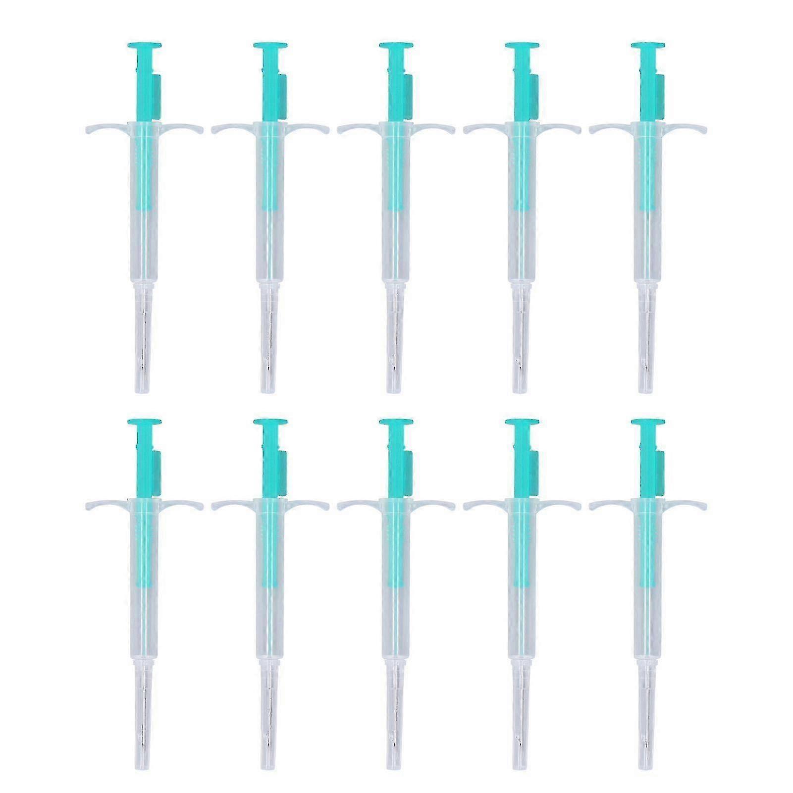 10pcs RFID Microchip Implant Kit 1.4x8mm Universal Standard ISO 134.2KHz ICAR Certified Pet Microchip Tags