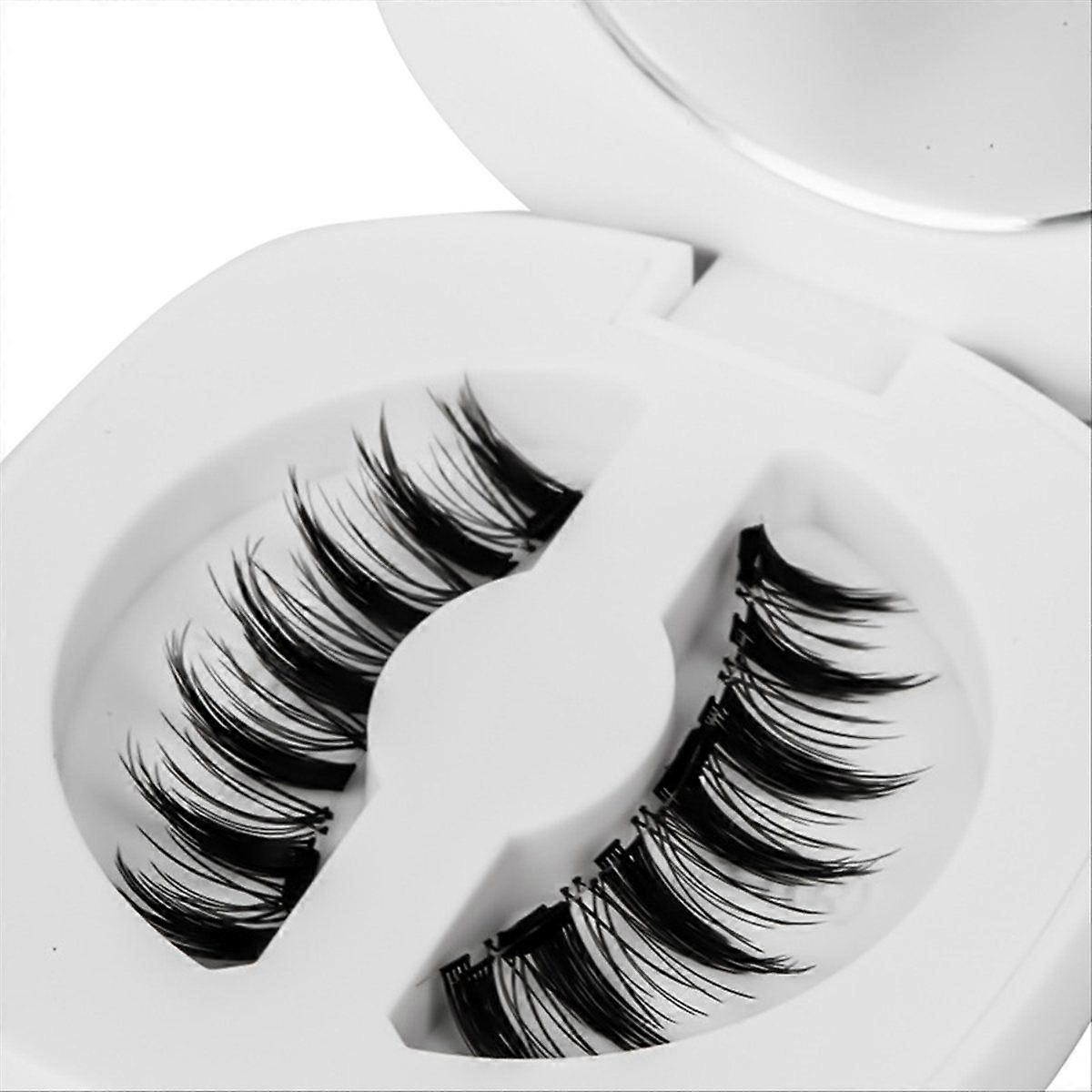 Soft Magnetic Eyelashes No Glue Needed Reusable Natural Look 3D Lashes Easy Apply Soft Magnetic Las