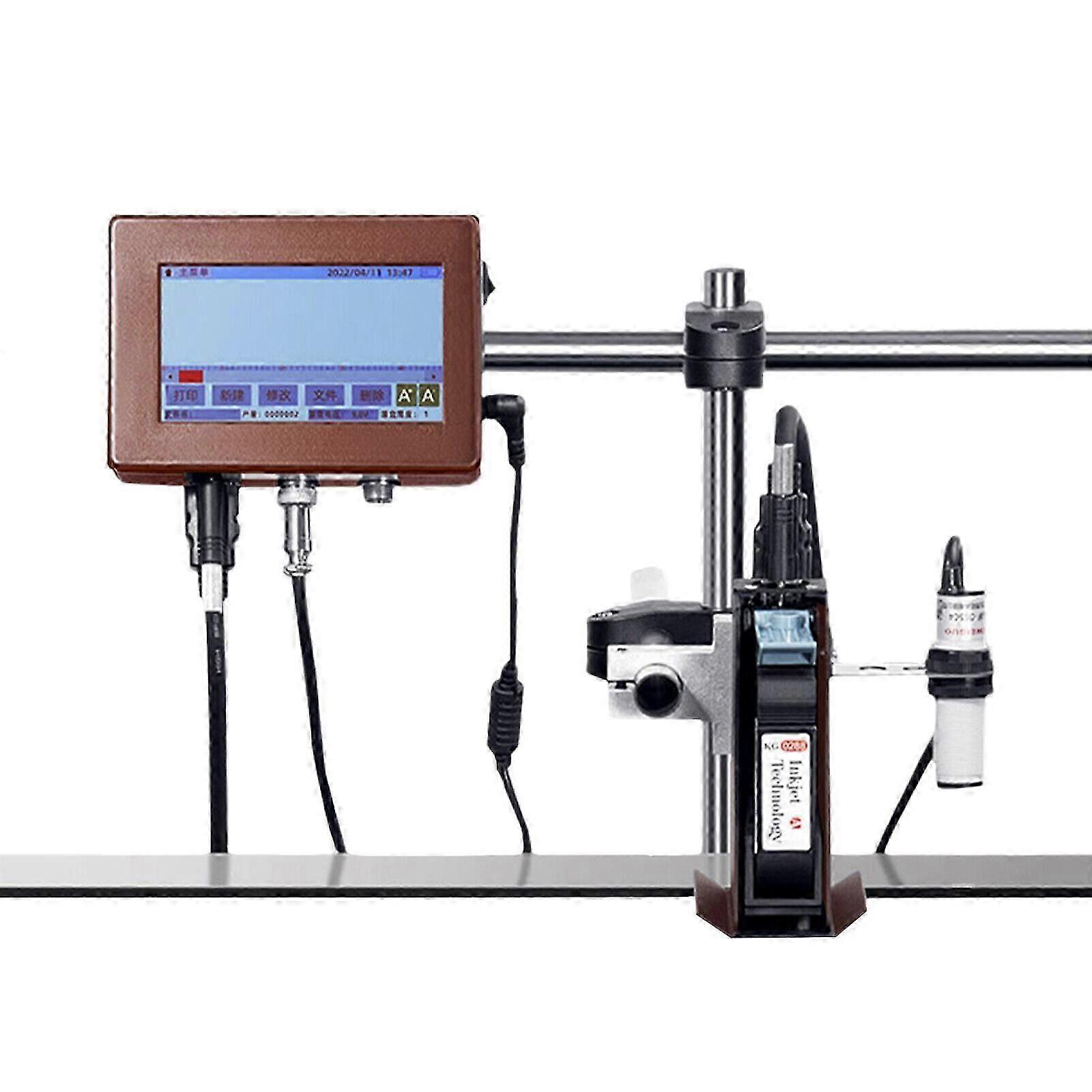 Intelligent Inkjet Printer Code Date Barcode Inkjet Printer Scanner Machine with Shelf jn