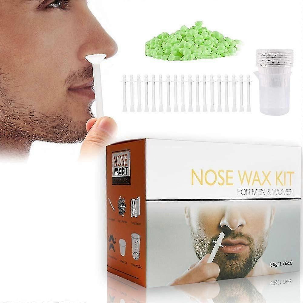 Neus Wax Kit Pijnloze Neus ontharing Set Veilige Wenkbrauwen Lippen Gezichtsontharing Tools