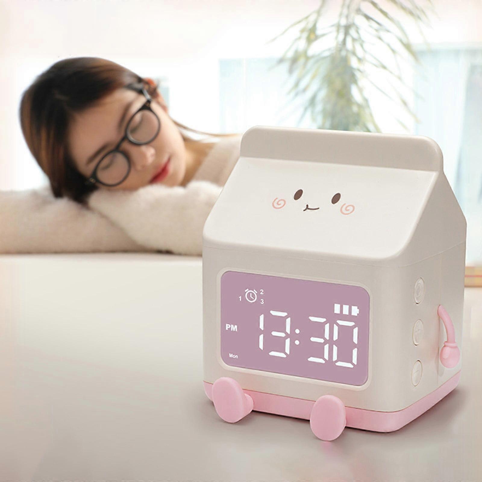 Viflosae High Performance Chip Milk Box Alarm Clock, Countdown Timer for Kids & Students, Digital Desk Clock - Compatible with Cyber Monday Deals
