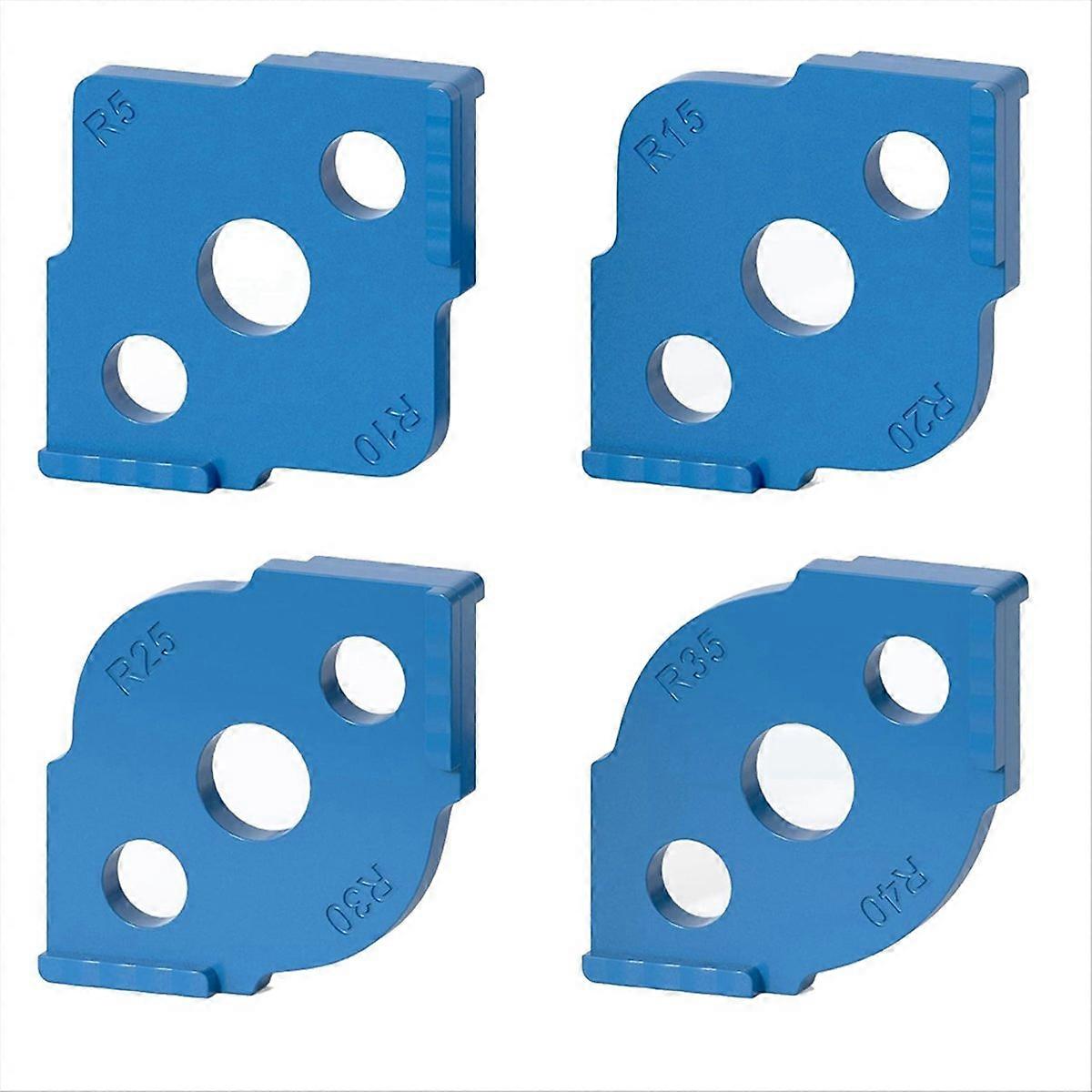 Radius Jig Router Templates 4 Pcs, Corner Radius Routing Templates