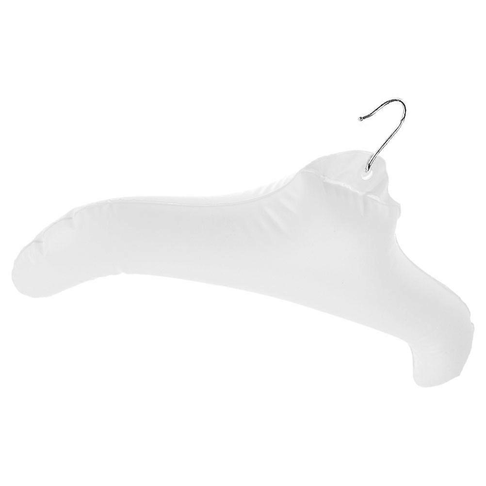 Foldable Inflatable Hanger for Clothes Drying White PVC Material