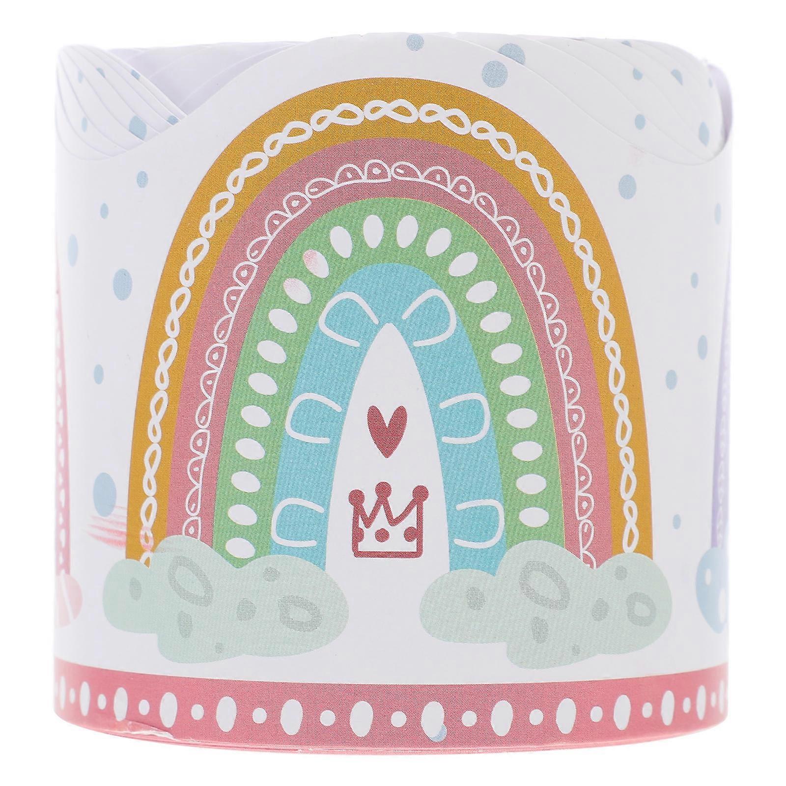 Rainbow Borders Sticker Boho Classroom Bulletin Board Borders for Self Adhesive