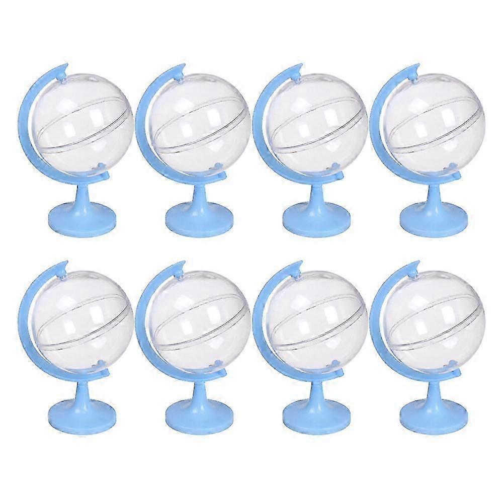 12pcs Plastic Tellurion Candy Boxes Creative Candy Gift Boxes for Wedding Christmas (Light Blue)