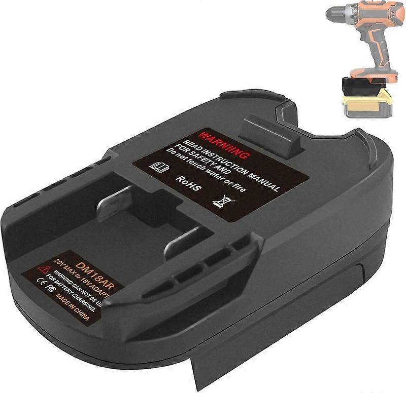 Adapter for Milwaukee for Dewalt 18V Li-ion Battery Convert To for RIDGID 18V tool