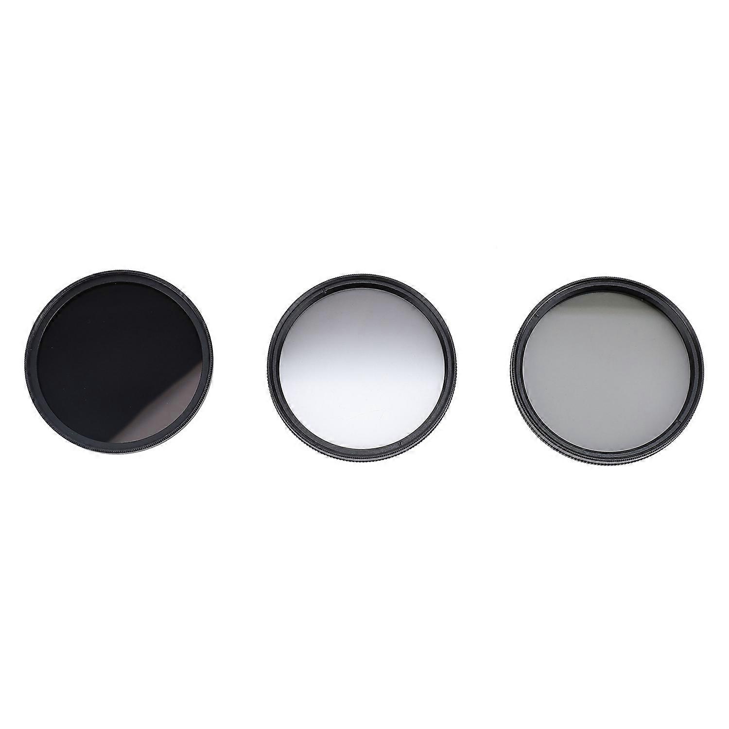 3 in 1 Camera Filter Kit ND8 CPL GND Filter Set Replacement Neutral Density Filter Circular Polarizi
