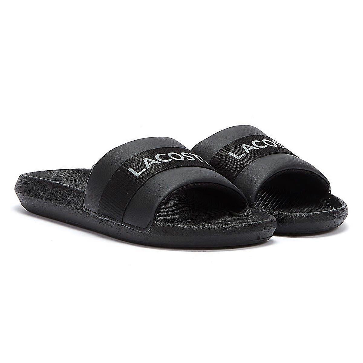 Lacoste Croco Slide Mens Sandal - (Black)