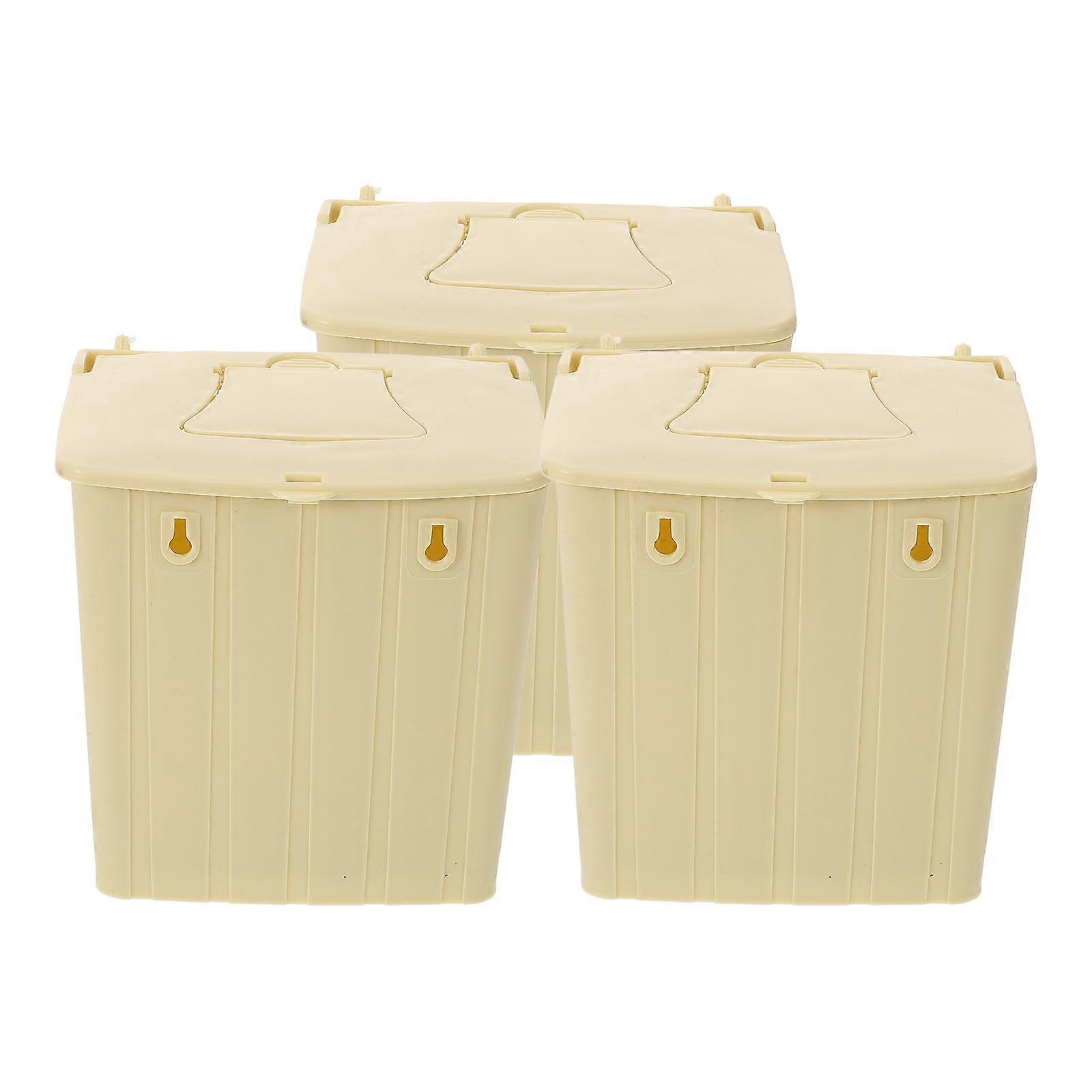 3pcs Bird Breading Nest Artificial Nesting Box Bird Nest Plastic Nest Box Hanging Bird Hut