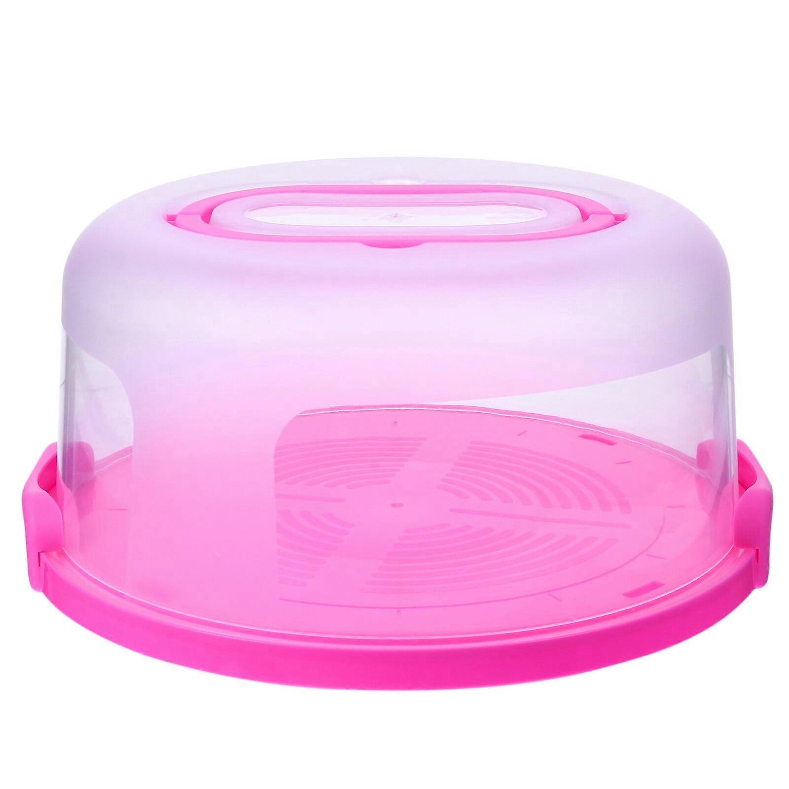 Cake Carrier with Handle Cake Storage Container Reusable Cake Holder with Translucent Dome for Transporting Cakes Pies or Desserts 10 inch