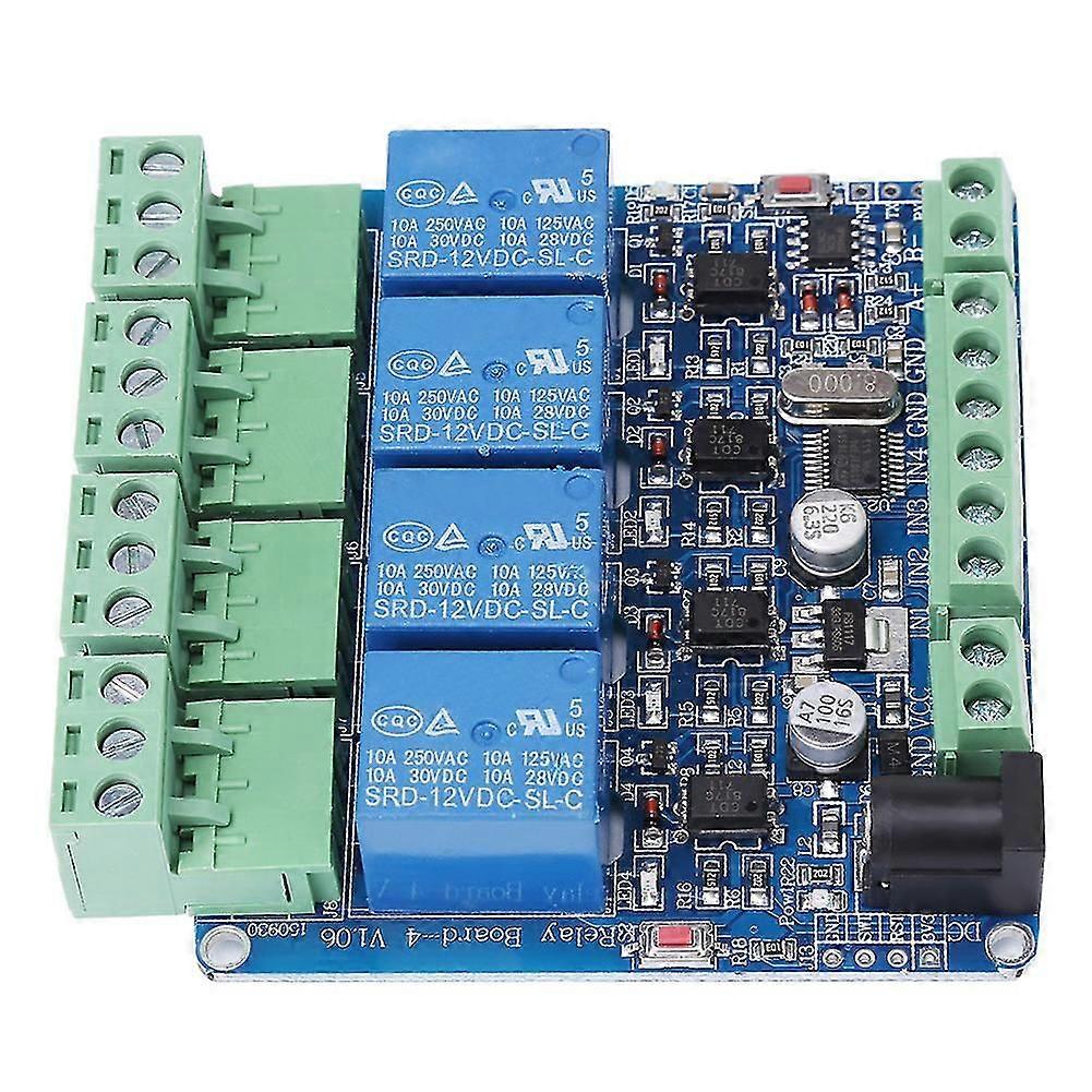 STM8S103F3 4-Channel Relay Module, Single Unit for Electronics Projects in the UK