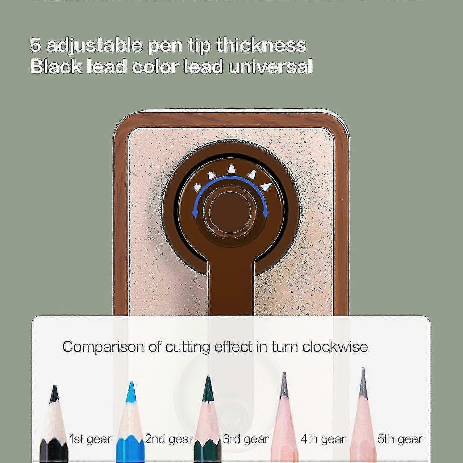 Pencil Sharpener Classic Model For Different Tip Sizes Long Lasting Blade School Stationery