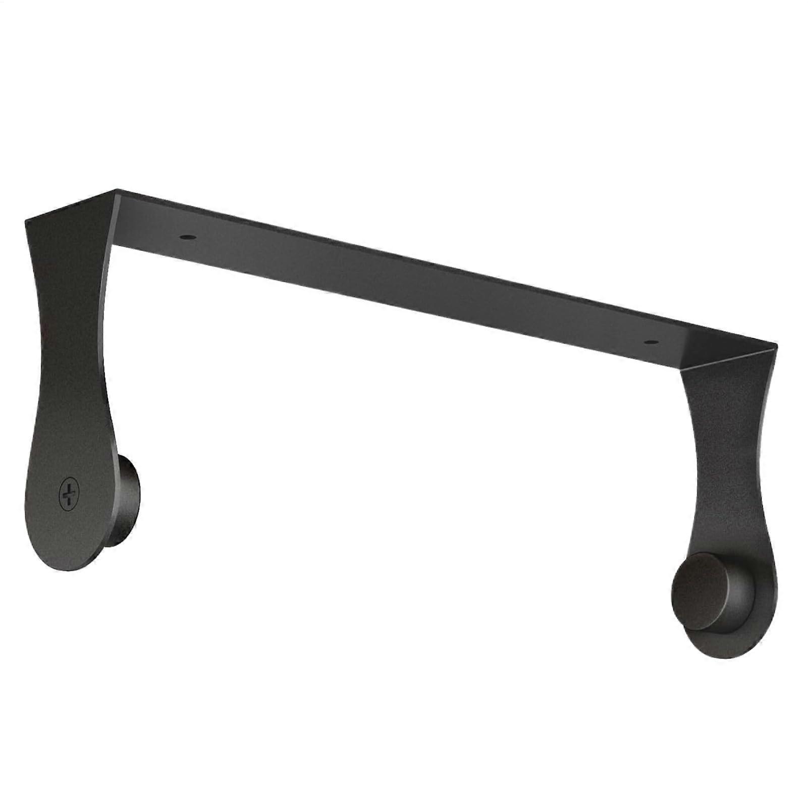 Paper Towel Holder NoDrill Wall Mounted Rack for Kitchen Black Under Cabinet SpaceSaving Design